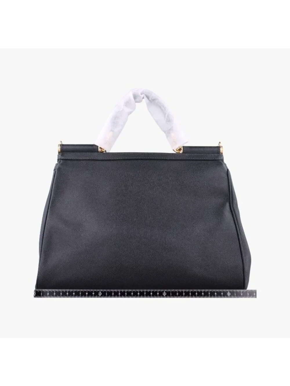 Dolce & Gabbana Sicily Black Leather Shoulder Bag